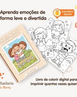 Expressando Sentimentos – Desenhos para Colorir (PDF com 12 páginas)